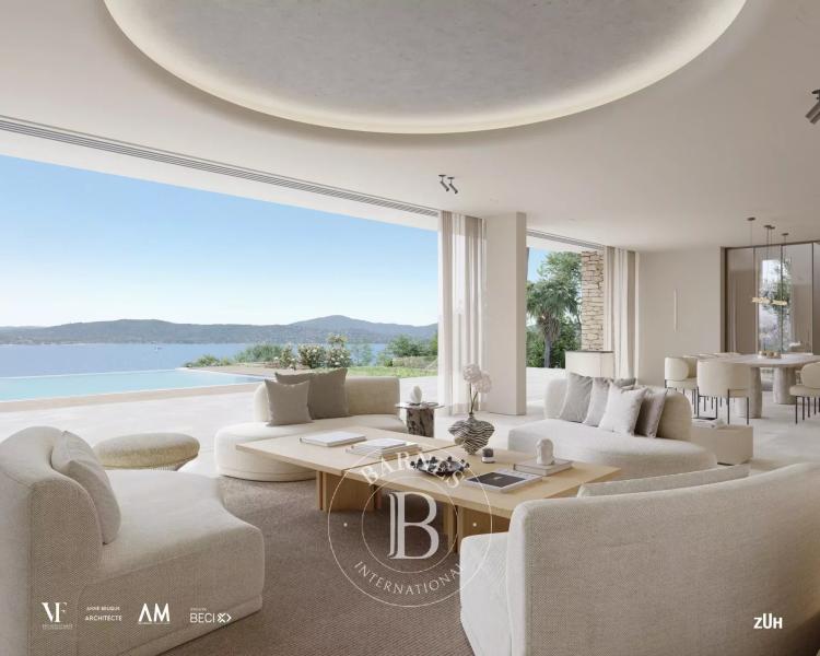 GRIMAUD - VILLA CONTEMPORAINE - VUE MER PANORAMIQUE
