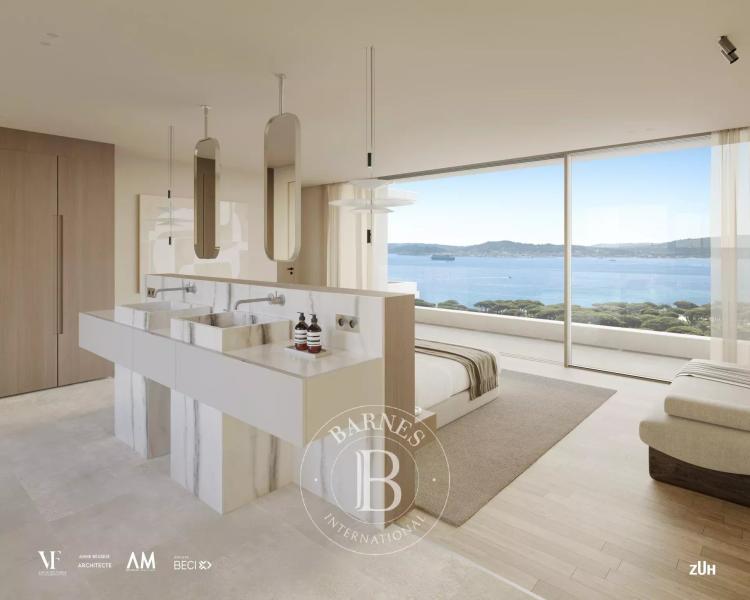 GRIMAUD - VILLA CONTEMPORAINE - VUE MER PANORAMIQUE