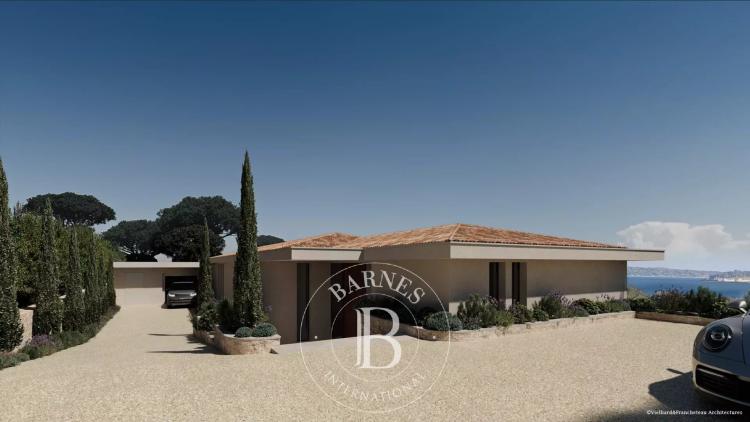 GRIMAUD - VILLA CONTEMPORAINE - VUE MER PANORAMIQUE