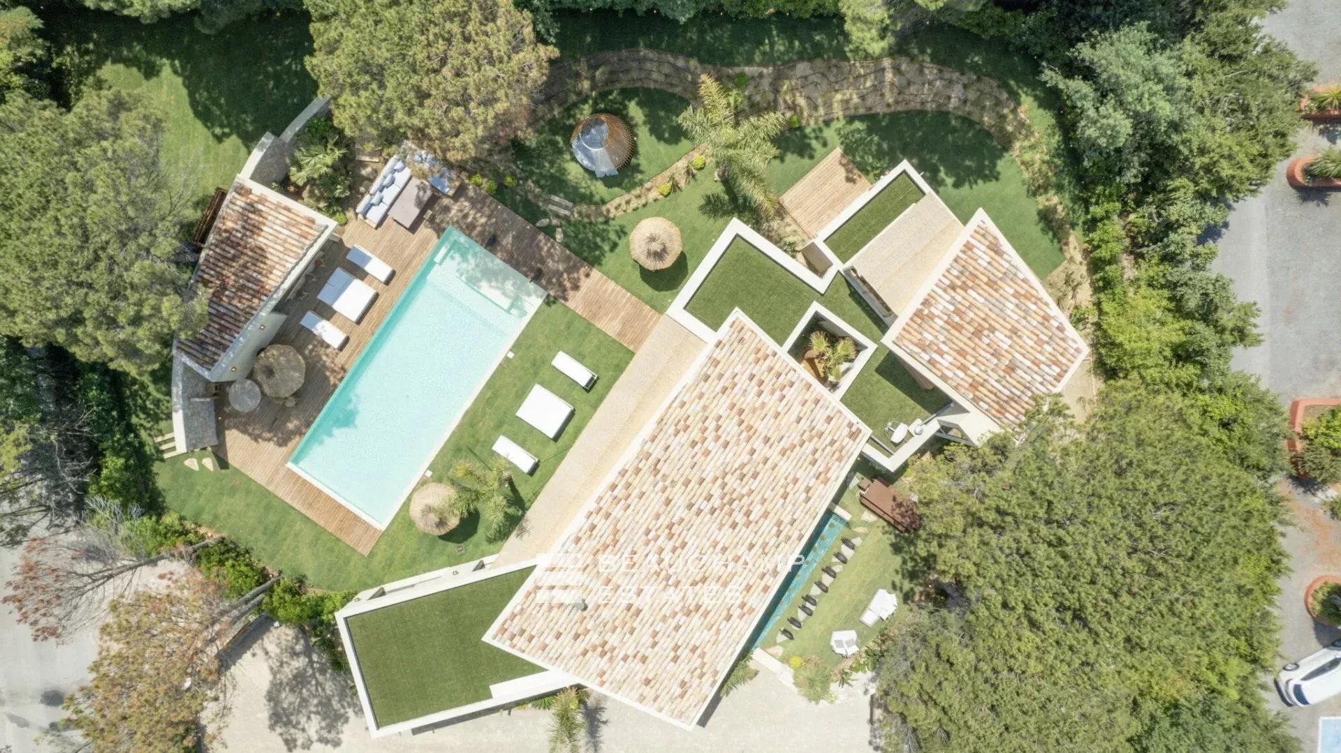Villa luxueuse esprit balinaise située à Ramatuelle à quelques minutes des plages de Pampelonne