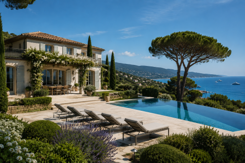 Villa vue mer Saint-Tropez
